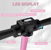 HKM-3544659 Electric Scooter 130W Motor Kids 10 MPH 6.5-Inch Wheels Foldable Adjustable Height Electronic Brake Lightweight