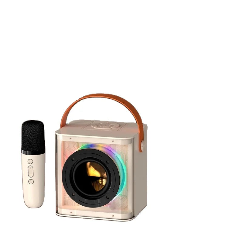 KTX-005395 Portable Bluetooth Karaoke Speaker with USB Connectivity and RGB LED Lights