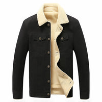 HKM-717779 Velvet Thickened Washed Jacket for Men's Jackets Autumn Winter Jackets Clothing Winter Men's Coats