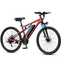 Qlife Racer 27.5 Inch 21 Speed Cycle Battery Electric Mountain Bike with Lithium Battery