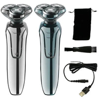 HKM-619411 Portable Electric Shaver with USB Charging, Stainless Steel Blade and Cleaning Reminder for Men