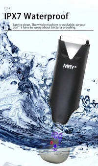 HKM-045395 Custom Logo Waterproof Cordless Trimmer - 3 in 1 Body and Groin Groomer for Men
