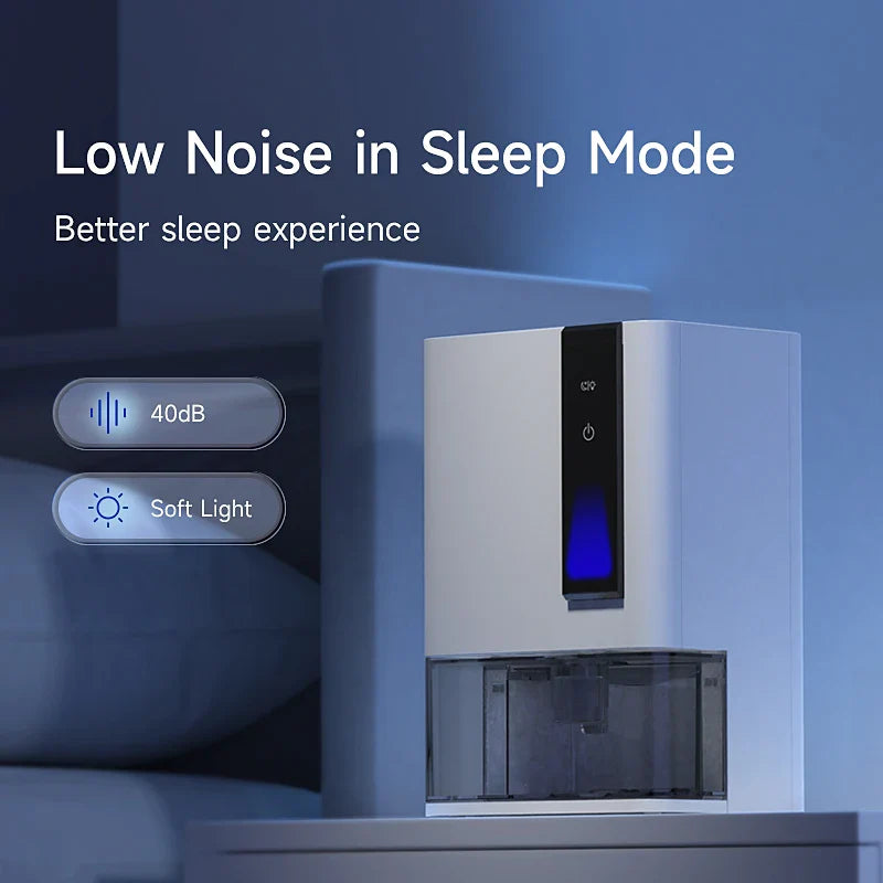 KTX-701459 Compact Home Dehumidifier for Indoor Use, 1.5L/Day Moisture Removal, 1600ml Water Tank Capacity