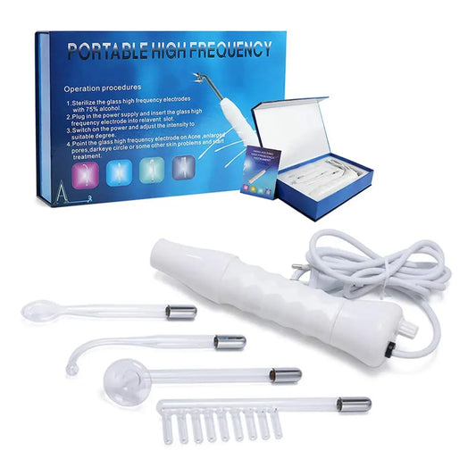 HKM-127891 Handheld High Frequency Electric Facial Wand for Skin Treatment and Beauty Care
