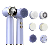 HKM-374227 Custom Multifunctional Electric Face Cleaning Brush and Facial Massager for Deep Cleansing and Exfoliation