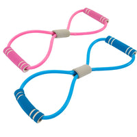 HKM-239251 8 Shape Resistance Band Set with Pilates Ring for Yoga and Fitness Training