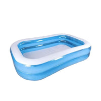 HKM-372627 Inflatable Above Ground Rectangle Swimming Pool for Family Outdoor Use in Various Sizes