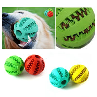 HKM-290771 Interactive Non-toxic Solid Rubber Dog Ball Toy - Bite Resistant Squeaky Chew Accessory