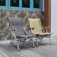 VTX-8699987 Outdoor Aluminum Alloy Adjustable Folding Chair - Portable Fishing and Leisure Camping Folding Chair Beach Chair