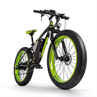 26'' EU UK Warehouse Fat Tire Electric City Bike 48V 17.5Ah Long-Range E-Bike 7 Speed Aluminum Alloy CE Adults