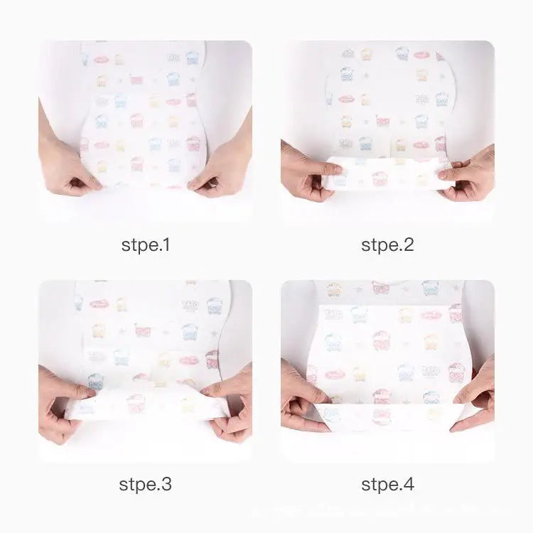 HKM-392403 Sleeveless Disposable Baby Bibs Waterproof Custom Hot Baby Dinner Baby Feeding Bib