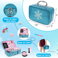 HKM-836627 Kids Real Washable Lip Gloss and Mini Nail Makeup Kit Set for Girls