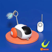 HKM-472723 Smart Interactive Cat Toy Car with Remote Control - Automatic Rolling Ball for Indoor Pets
