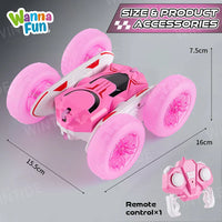 HKM-443411 360 Degree Rotating Remote Control Stunt Car - Off-Road RC Truck with USB Charger, Ready-to-Go