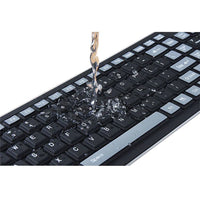 HKM-231891 Wireless Waterproof Azerty Silicone Keyboard with 2.4G USB for PC