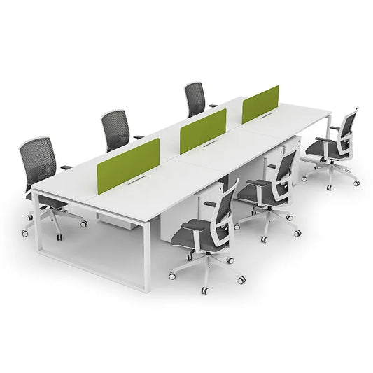 KTX-036883 Modular 4-6 Seater Office Workstation Desk for Coworking Spaces