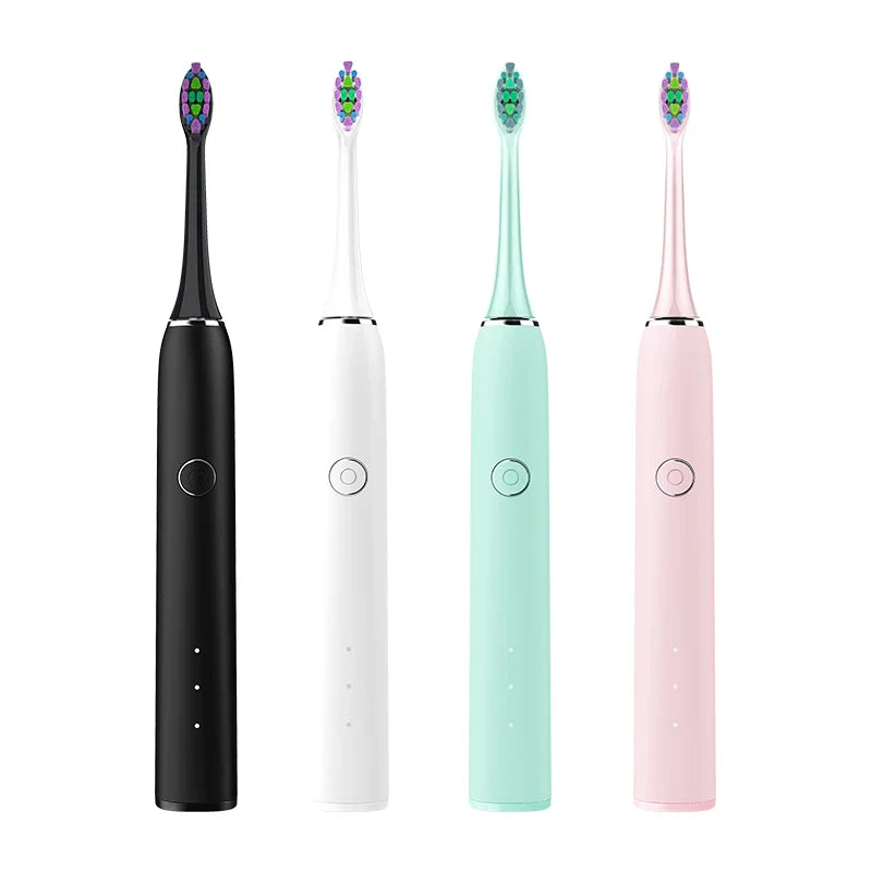 HKM-536915 Custom Shaped Type C Sonic Self-Cleaning Extra Soft Electric Toothbrush with Replacement Heads