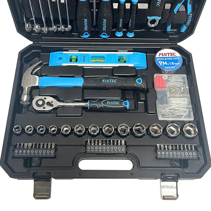 KTX-805523 234-Piece Socket Wrench Set with Hex Keys, Measuring Tape, Combination Spanners and Screwdrivers
