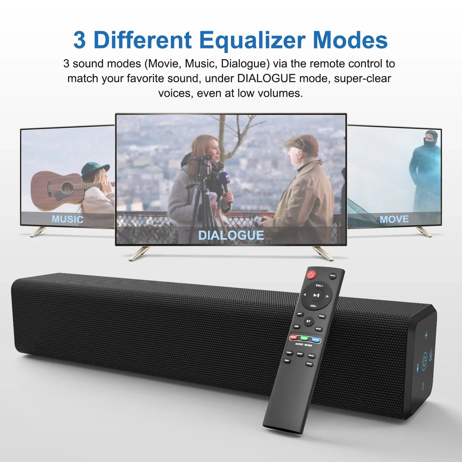 KTX-189651 Home Theatre System Sound Bar 2.0 Channel Speaker for Immersive Audio Experience