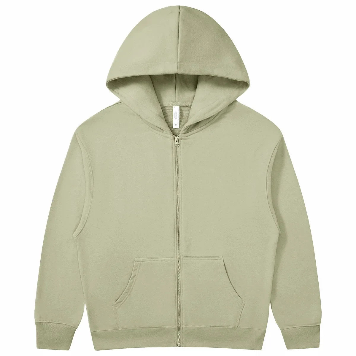 HKM-948307 Men's Women's 380G Oversized Puff Technique Hooded Sweatshirt High Fleece Solid Color Zipper Casual Sports Print Pullover