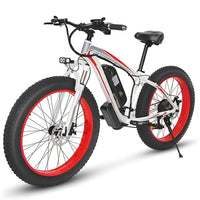 26'' EU UK Warehouse Fat Tire Electric City Bike 48V 17.5Ah Long-Range E-Bike 7 Speed Aluminum Alloy CE Adults