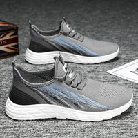 HKM-360787 B-9902 Men's Casual Sports Running Shoes with Fresh and Breathable Mesh and Soft and Comfortable Sole