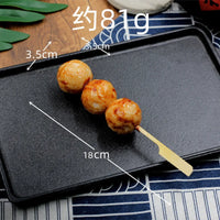 KI liangpeng Simulation Food Japanese-style charcoal barbecue photo Gluten Crispy Bone balls chicken skewers model window