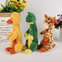 HKM-323539 Durable Plush Dog Chew Toy with Squeaker for Active Play
