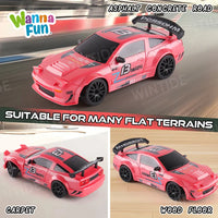 HKM-559827 1/24 Scale 4WD Electric Remote Control Stunt Drift Off-road Buggy with ABS Shell and TPR Wheels