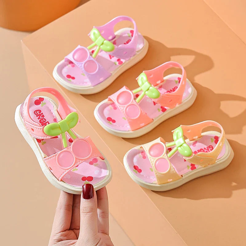 HKM-820691 Latest Design Summer Casual Cartoon Infant SandalsSoft Sole Non-Slip Beach Shoes Baby Cute Outdoor Baby Slippers