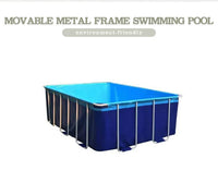 HKM-339859 Metal Frame Folding Swimming Pool for Outdoor Family Fun