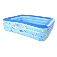 HKM-881107 Inflatable Rectangular Swimming Pool for Children - Outdoor Backyard Garden PVC Pool