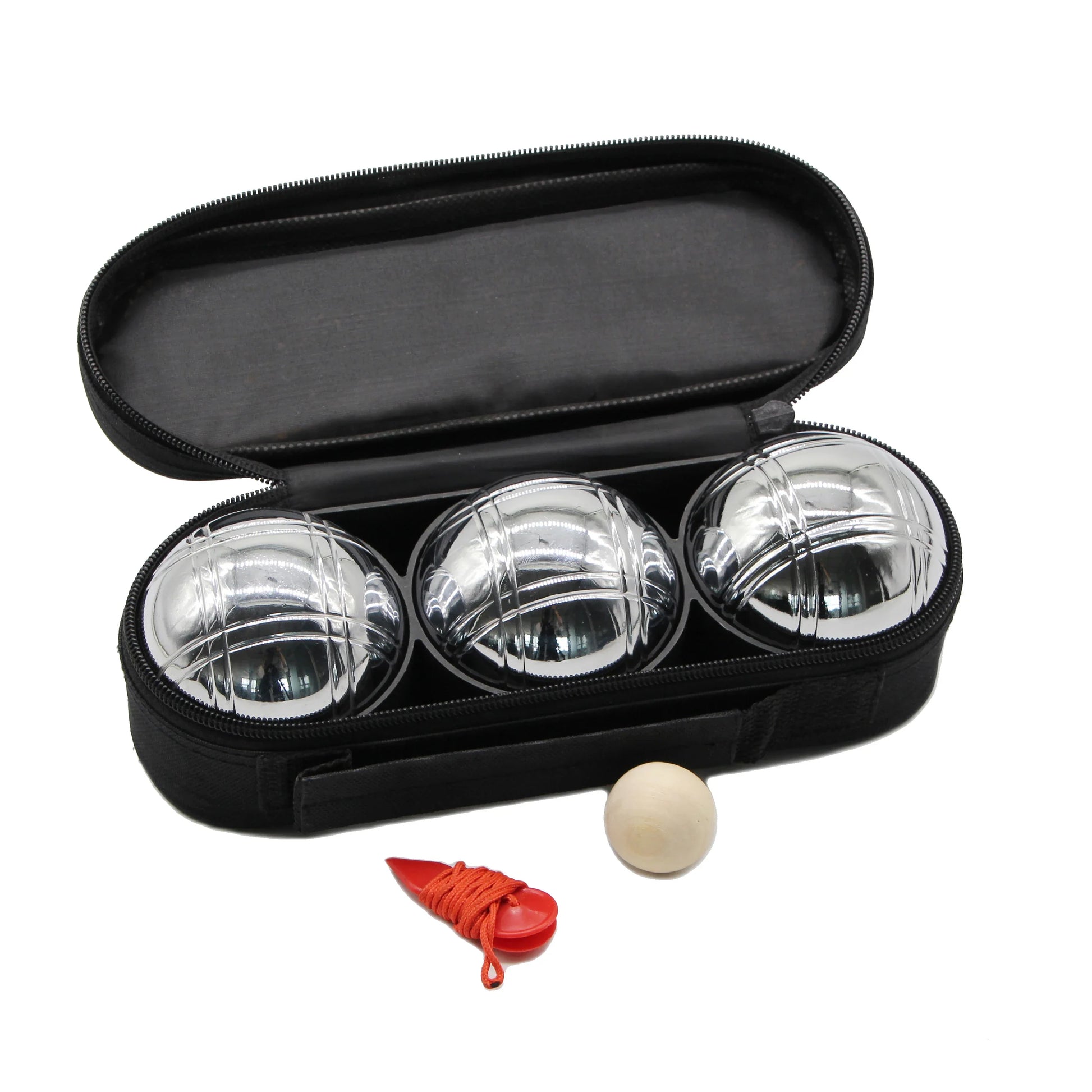 HKM-223443 Custom Logo Petanque Set with Nylon Boules for Training and Exercise, Includes Carry Bag with CN Plug