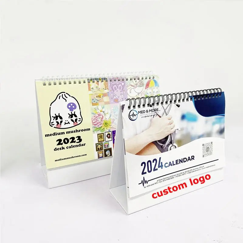 KTX-082579 Customisable Monthly Desk Calendar Planner with Various Binding Options and Finishing Touches