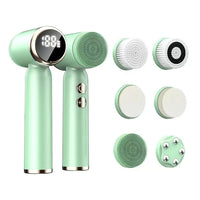 HKM-374227 Custom Multifunctional Electric Face Cleaning Brush and Facial Massager for Deep Cleansing and Exfoliation