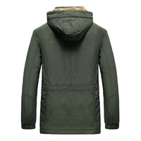 HKM-357331 Men's Casual Fall/Winter Assault Puffer Blouson Thick Down Warm Hooded With Stand Collar Clothing Winter Men's Coats