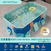HKM-848339 Large Rectangular Above Ground Swimming Pool for Outdoor Use