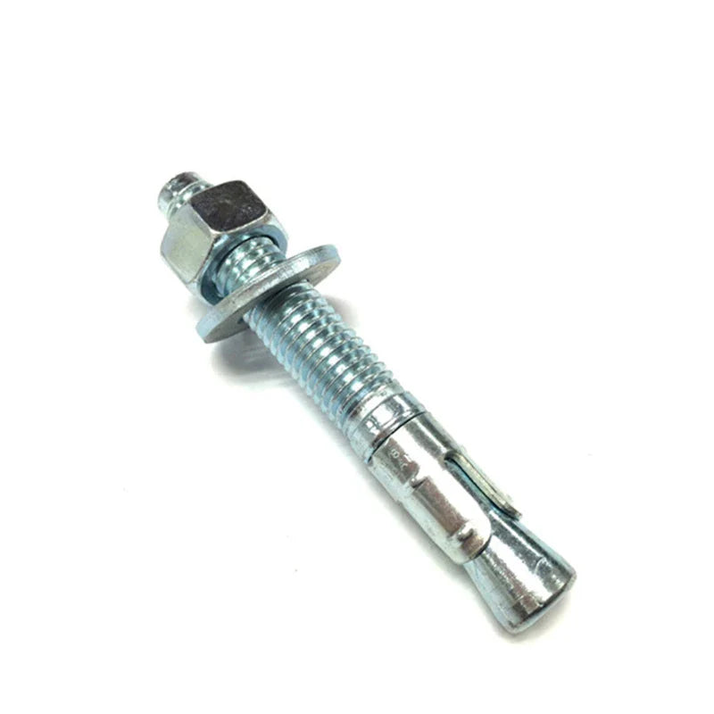 KTX-033747 Durable Carbon Steel Zinc Plated Wedge Anchor Bolt with Nut for Secure Fixing