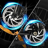 HKM-9497427 Electric Bike 750W Motor 48V 15Ah Battery 31 Mile Range 20-Inch Fat Tires Full Suspension 7-Speed Disc Brakes
