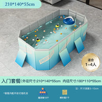 HKM-848339 Large Rectangular Above Ground Swimming Pool for Outdoor Use
