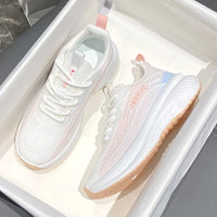 HKM-917843 K2509 Fashion Women Lace-up Front Walking Sneakers Shoes Comfortable Sport Outdoor Running Shoes