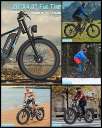 HKM-8705107 Adult Electric Bicycle Featuring 750W Motor, 20 MPH Top Speed, 48V System and 48V 23.0Ah Battery for Daily Commuting