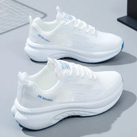 HKM-868115 2024 Summer Comfortable Breathable Single Layer White Mesh Joker Loafers Women's Leisure Sports Shoes