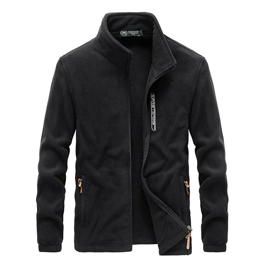 KTX-898579 Men's Jacket Sets Thickened Fleece Coat Brushed Cardigan Sports Outdoor Windproof and Warm Biker Jacket Plus Size Men's Jackets