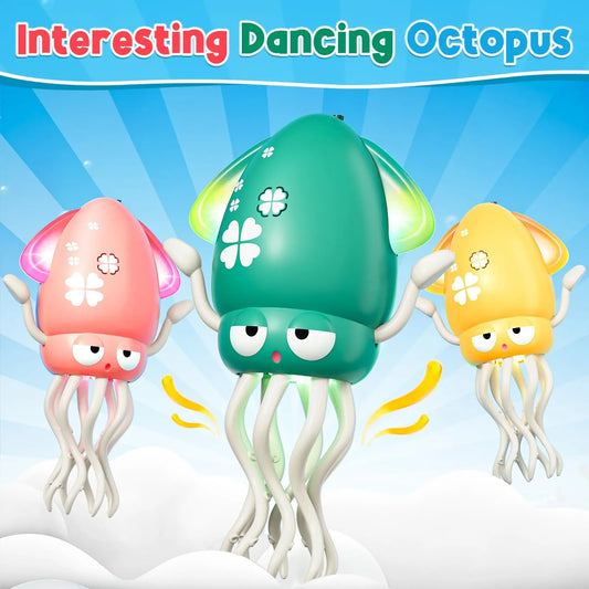 HKM-984659 Interactive Electric Induction Dancing Octopus Toy with Lights for Kids