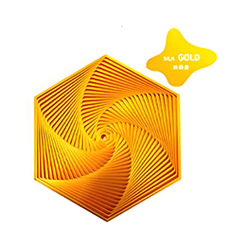 KTX-080275 3D Printed Fractal Hexagon Fidget Spiral Toy for Stress Relief and Anxiety Management