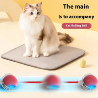 HKM-455763 Interactive Electric Cat Toy Ball with Speedy Tail Movement for Engaging Playtime