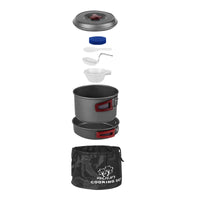 Bulin BL200-C3 Custom Design Aluminium Survival Cooking Gear Quality Outdoor Camping Cookware Set