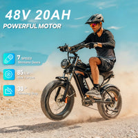 HKM-9169747 Adult Electric Bicycle Featuring 750W Motor, 20 MPH Top Speed, 48V System and 48V 20.0Ah Battery for Daily Commuting