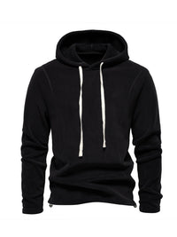 HKM-686163 Men's Padded Solid Color Sweatshirt Rocker Fleece Warm Outdoor Coat Men's Reversible Fleece Punching Jacket Inner Guard Cardigan